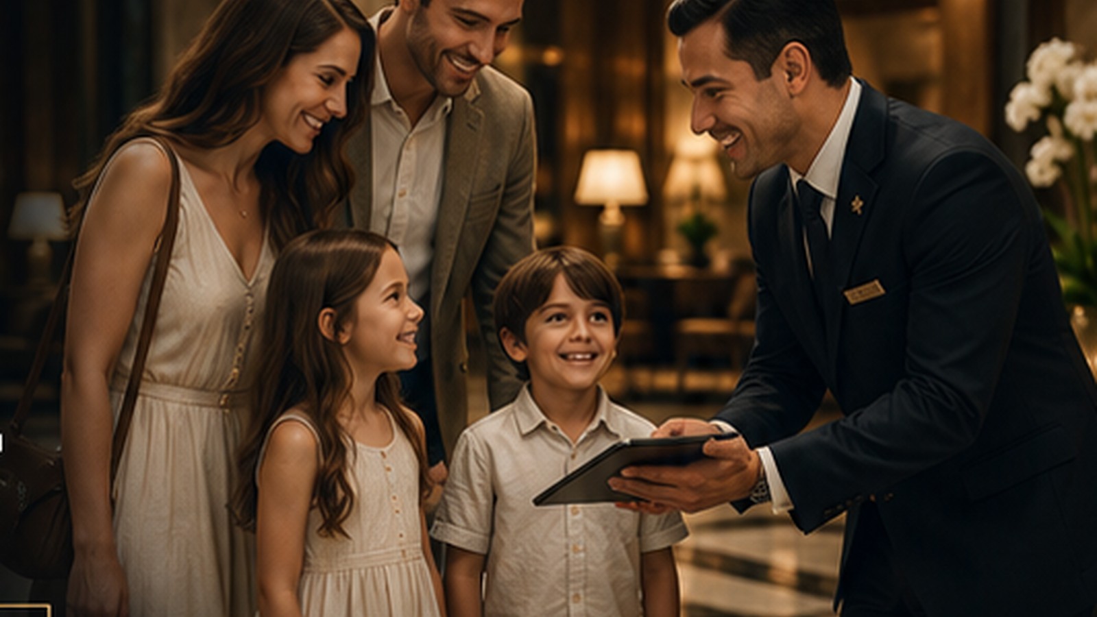 Luxury concierge creating a memorable guest experience